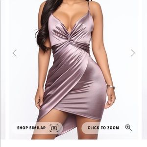 Satin mini dress